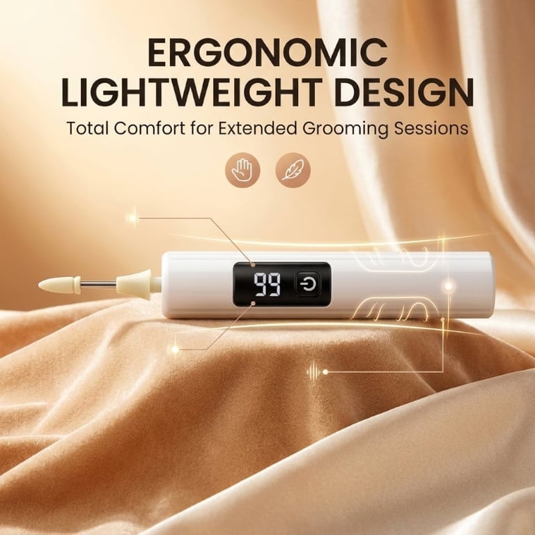 Electric Nail Grinder with LED Light