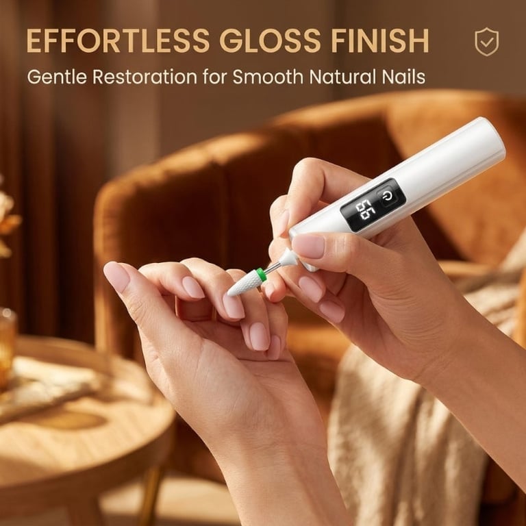 Electric Nail Grinder with LED Light