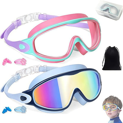 Femmekin Kids Swim Goggles 2 Pack - UV Protection & Anti-Fog