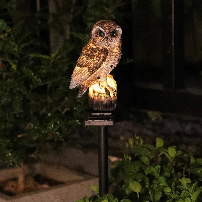 Waterproof Solar Owl Light – LED Pathway Light for Lawn, Garden & Outdoor Decor