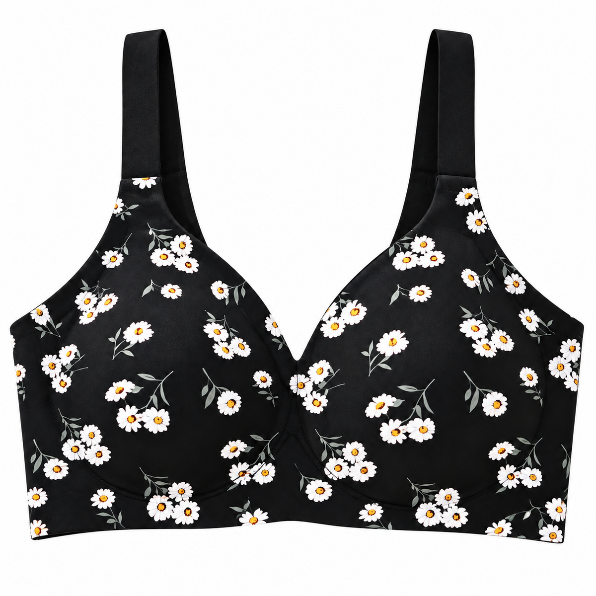 Women's Floral Seamless Jelly Wireless Push-Up Bra