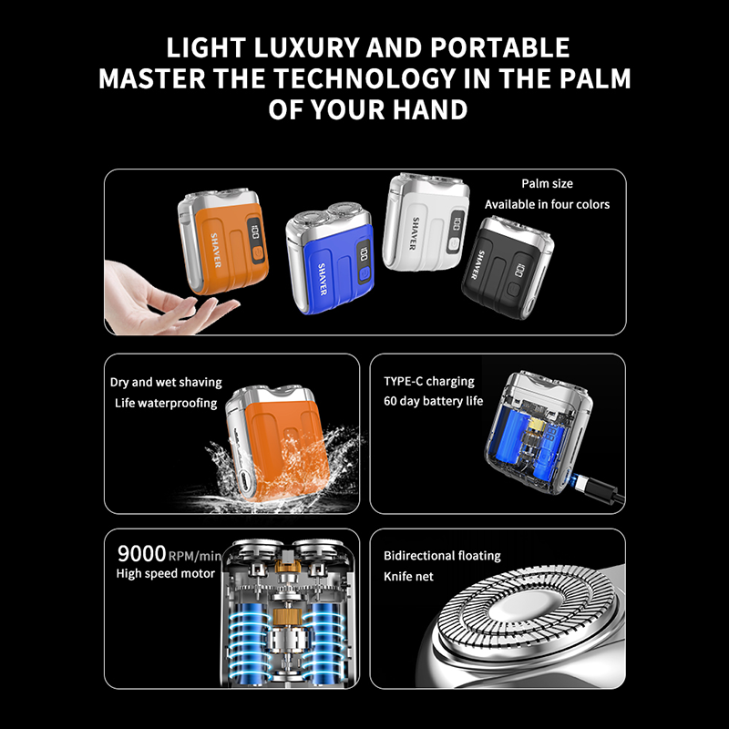 Portable Mini Rechargeable Electric Shaver