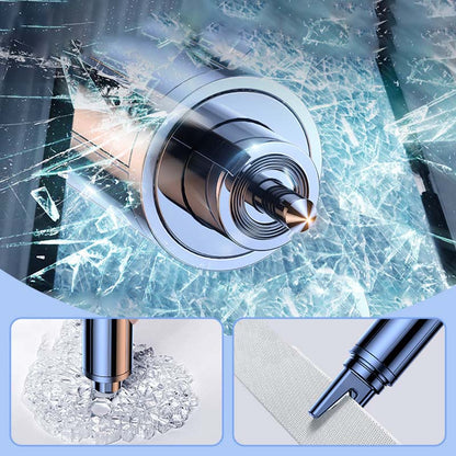 2-in-1 Car Escape Tool, Emergency Window Breaker & Seat Belt Cutter