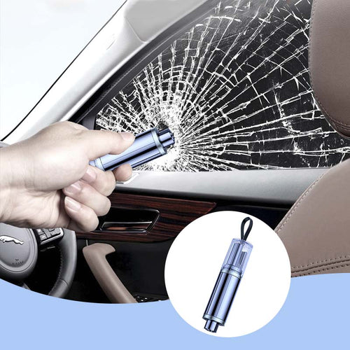 2-in-1 Car Escape Tool, Emergency Window Breaker & Seat Belt Cutter