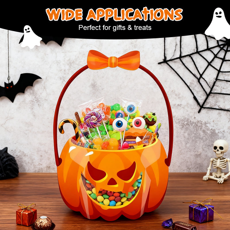 👻Halloween Bestsellers-50%off🎃Halloween Transparent Pumpkin Favor Bags✨Perfect for Party, Trick-or-Treat, Classroom Gifts