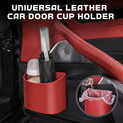 ⏳LIMITED-TIME OFFER! ⏰Organize Your Car Instantly! No-Slip Clip-On Leather Cup Holder