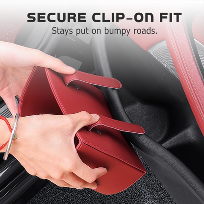 ⏳LIMITED-TIME OFFER! ⏰Organize Your Car Instantly! No-Slip Clip-On Leather Cup Holder