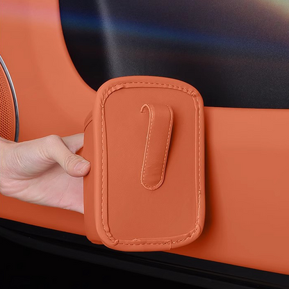 ⏳LIMITED-TIME OFFER! ⏰Organize Your Car Instantly! No-Slip Clip-On Leather Cup Holder