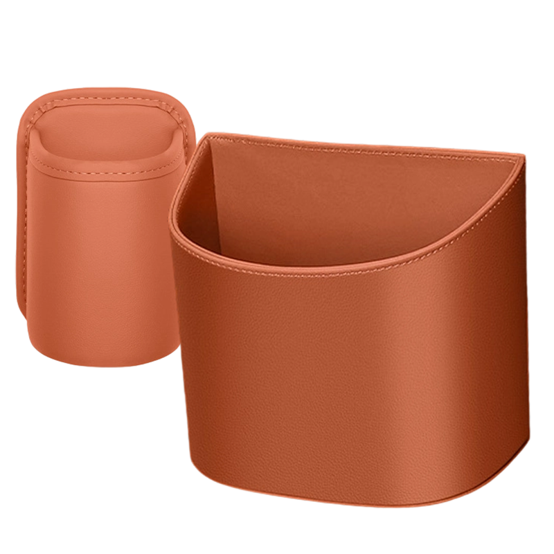 ⏳LIMITED-TIME OFFER! ⏰Organize Your Car Instantly! No-Slip Clip-On Leather Cup Holder