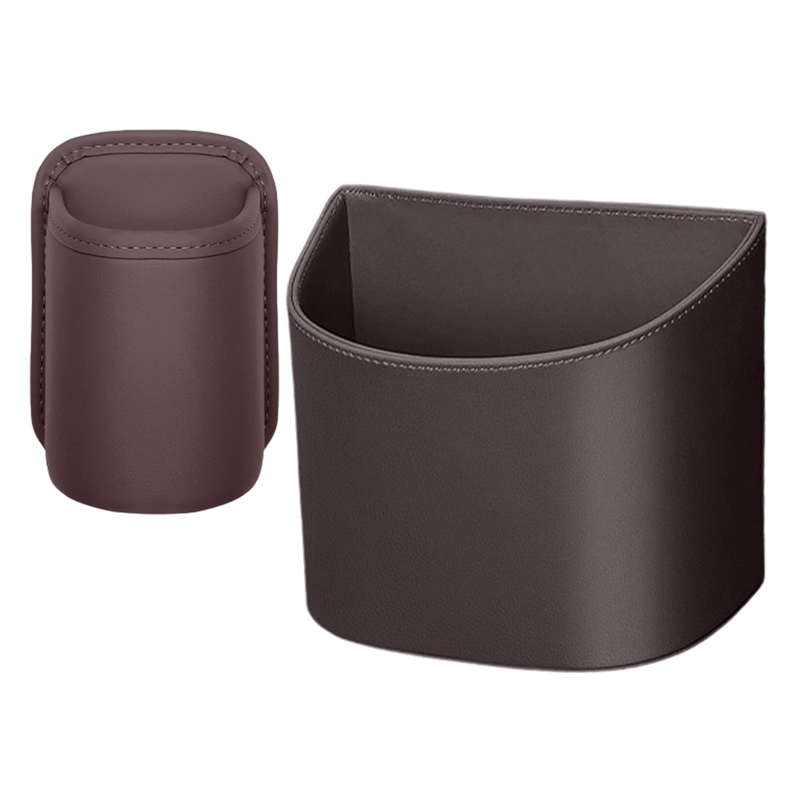 ⏳LIMITED-TIME OFFER! ⏰Organize Your Car Instantly! No-Slip Clip-On Leather Cup Holder