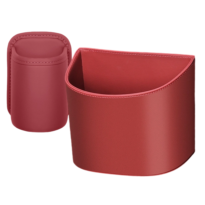 ⏳LIMITED-TIME OFFER! ⏰Organize Your Car Instantly! No-Slip Clip-On Leather Cup Holder