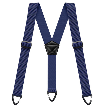 Men's X-Back Suspenders with Heavy-Duty Hook Clips – Wide, Adjustable & Durable for Work & Casual