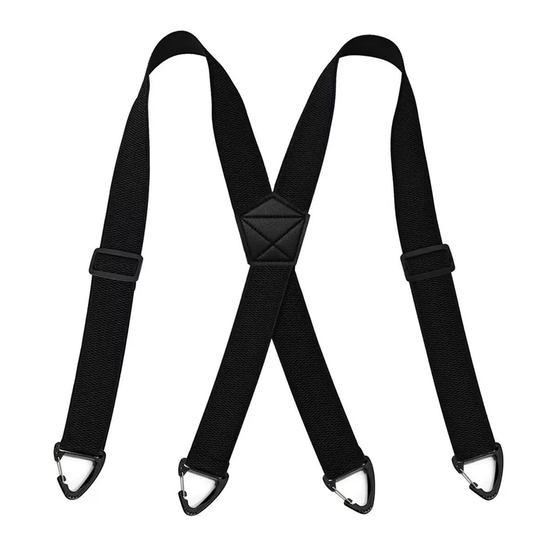 Men's X-Back Suspenders with Heavy-Duty Hook Clips – Wide, Adjustable & Durable for Work & Casual