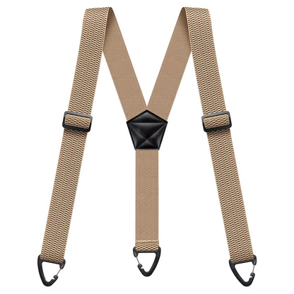 Men's X-Back Suspenders with Heavy-Duty Hook Clips – Wide, Adjustable & Durable for Work & Casual