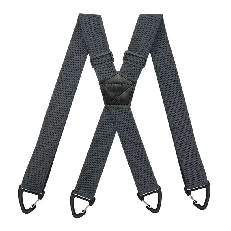 Men's X-Back Suspenders with Heavy-Duty Hook Clips – Wide, Adjustable & Durable for Work & Casual
