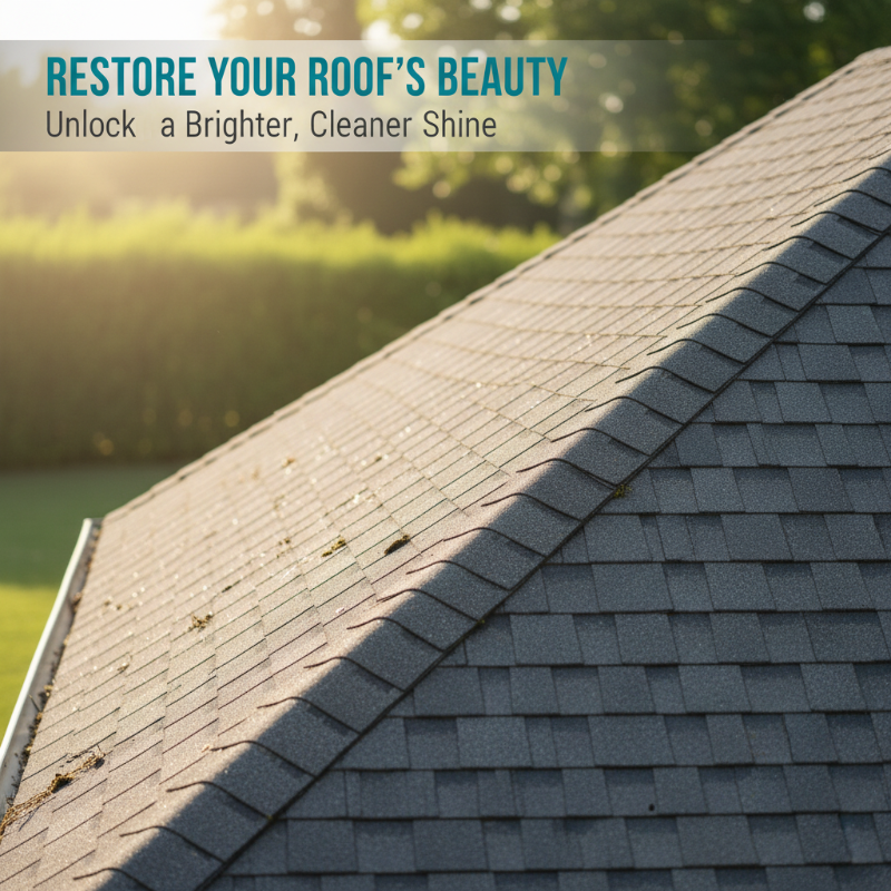 Multipurpose roof moss and algae remover