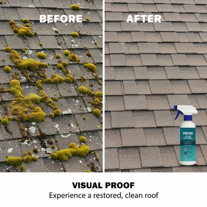 Multipurpose roof moss and algae remover