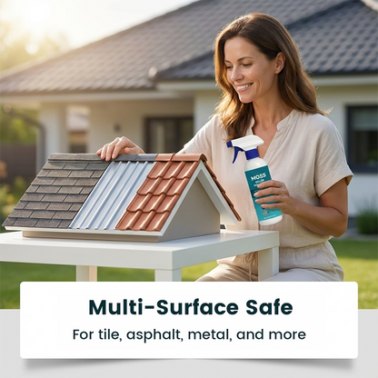 Multipurpose roof moss and algae remover