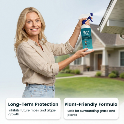 Multipurpose roof moss and algae remover