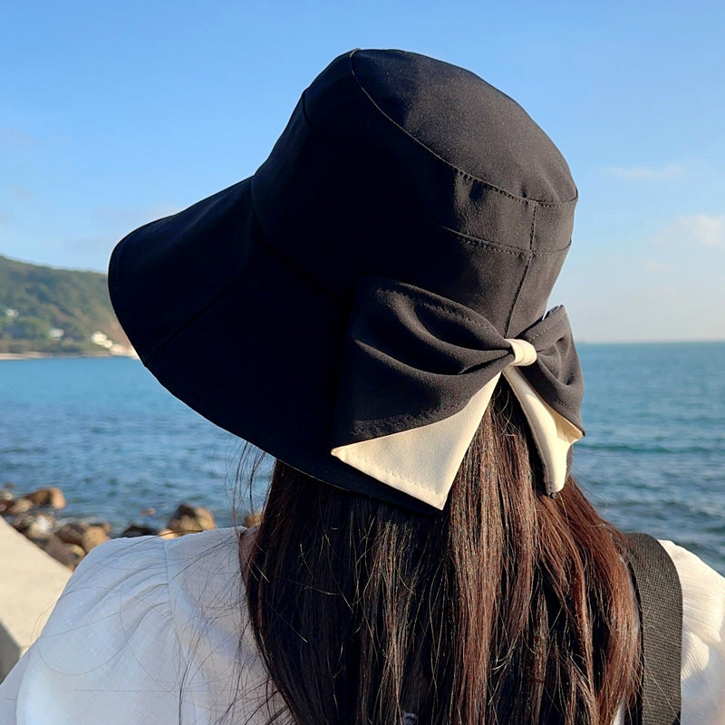 👒 LIMITED-TIME 50% OFF! ✨ Women's Bowknot Wide Brim Sun Hat – Foldable, 360° Protection 🎀