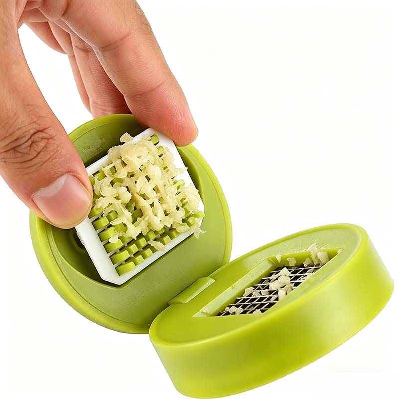 One-Press Garlic Chopper with Storage Container