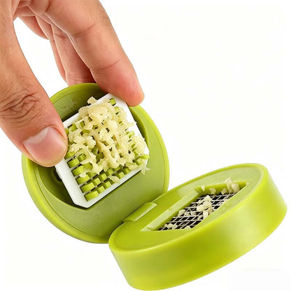 One-Press Garlic Chopper with Storage Container