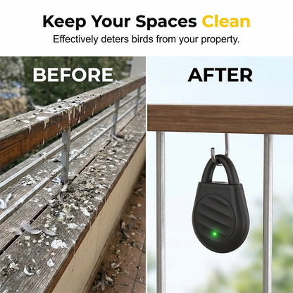 🔥Limited time offer Buy 2 get 3 free！🐦No more trouble from birds, beasts and locusts！Portable Ultrasonic Bird Repellent Keychain