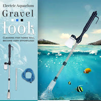 Electric aquarium gravel cleaner
