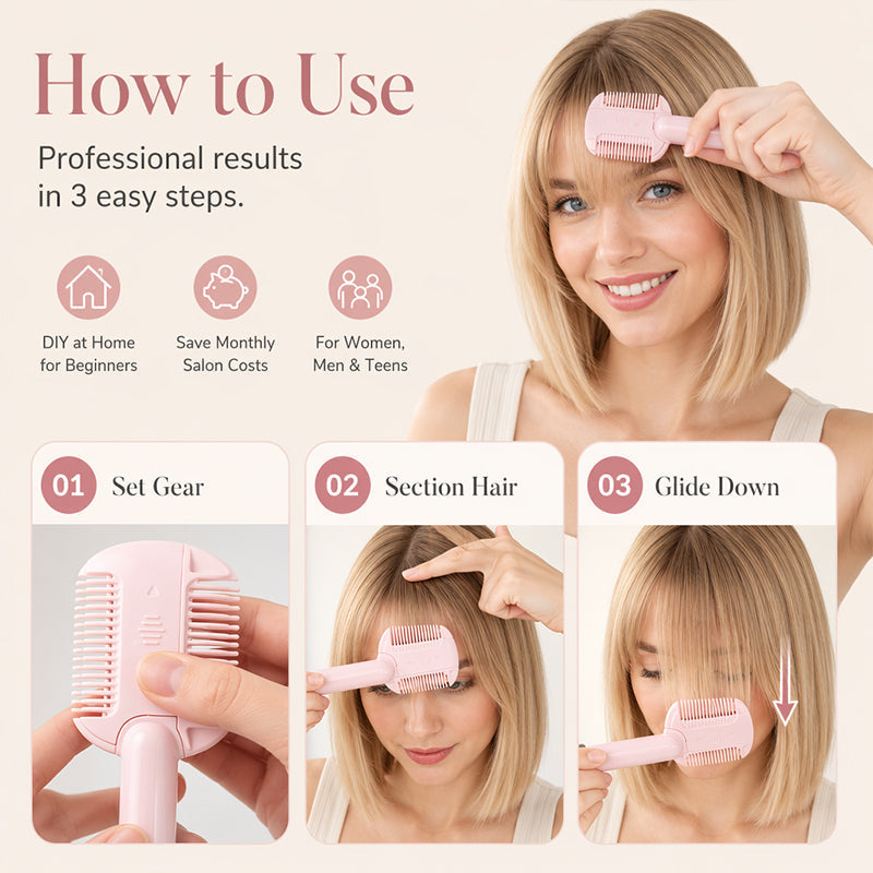 Portable Dual Use Hair Trimming Comb