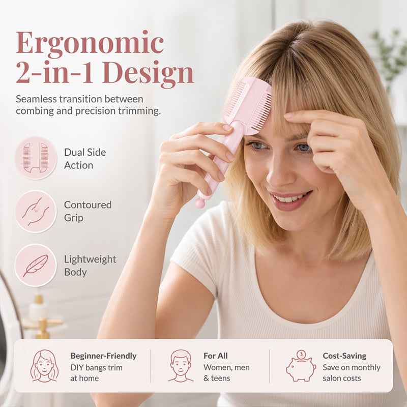 Portable Dual Use Hair Trimming Comb