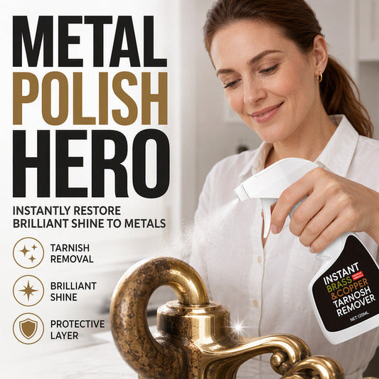 Instant Brass Tarnish Remover Spray for Fast Shine Restoration