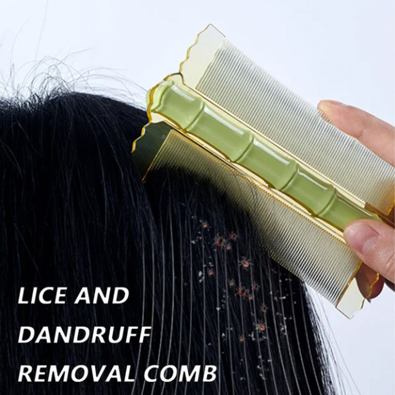 Bamboo Double-Sided Fine Tooth Comb