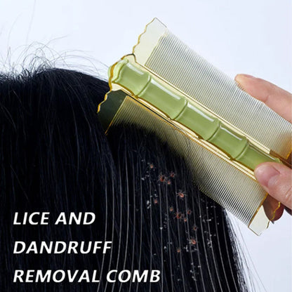 Bamboo Double-Sided Fine Tooth Comb