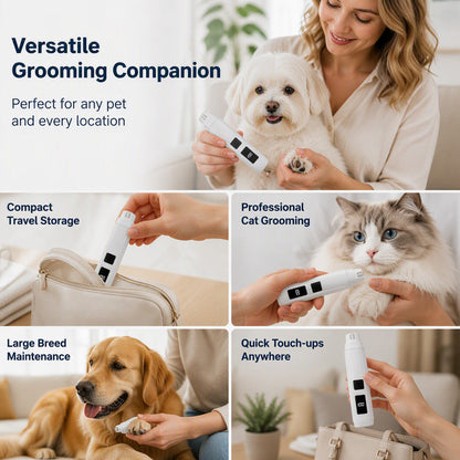 Low-Noise Electric Pet Nail Grinder for Dogs and Cats
