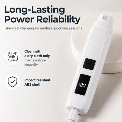 Low-Noise Electric Pet Nail Grinder for Dogs and Cats