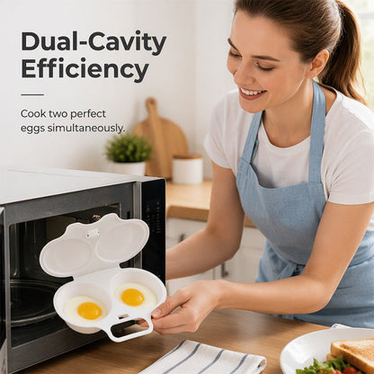 Microwave Egg Cooker with Lid and Handle