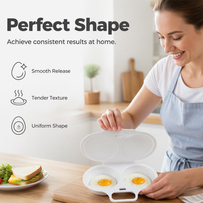 Microwave Egg Cooker with Lid and Handle
