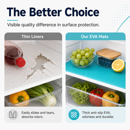 Waterproof Non Slip Refrigerator Shelf Liners