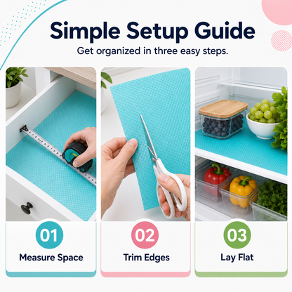 Waterproof Non Slip Refrigerator Shelf Liners