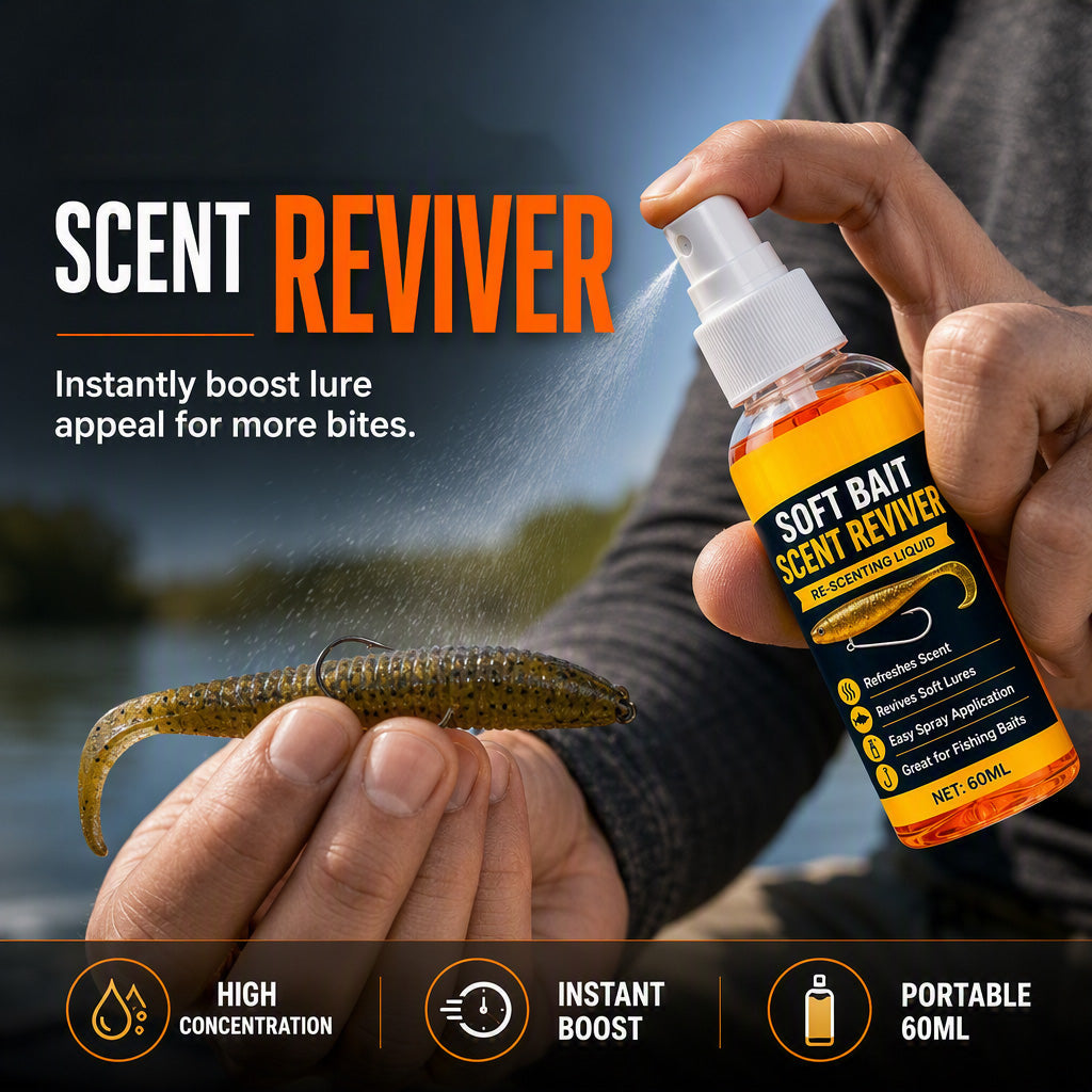 🎣 Give Your Soft Bait an Extra Edge ✨ Easy-Spray Scent Booster for Fishing Trips & Outdoor Angling