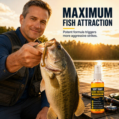 🎣 Give Your Soft Bait an Extra Edge ✨ Easy-Spray Scent Booster for Fishing Trips & Outdoor Angling