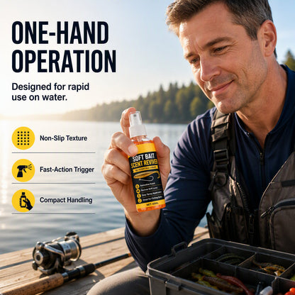 🎣 Give Your Soft Bait an Extra Edge ✨ Easy-Spray Scent Booster for Fishing Trips & Outdoor Angling