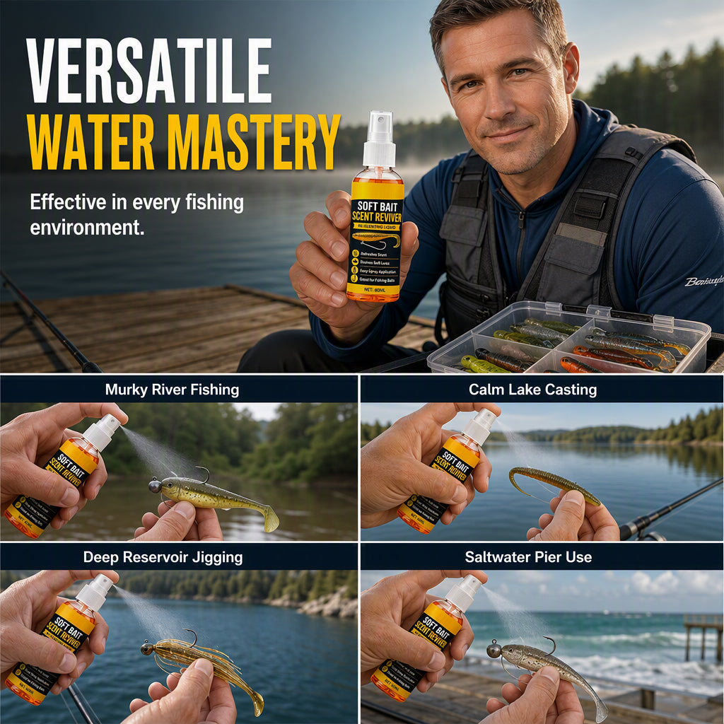 🎣 Give Your Soft Bait an Extra Edge ✨ Easy-Spray Scent Booster for Fishing Trips & Outdoor Angling