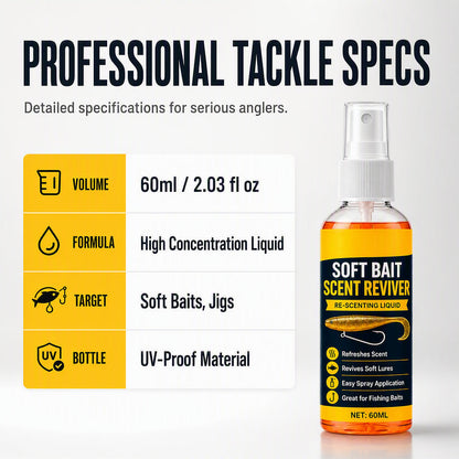 🎣 Give Your Soft Bait an Extra Edge ✨ Easy-Spray Scent Booster for Fishing Trips & Outdoor Angling