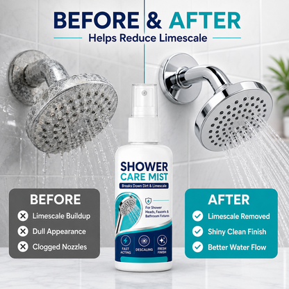 Fast-Acting Limescale Remover Spray for Showerheads and Faucets