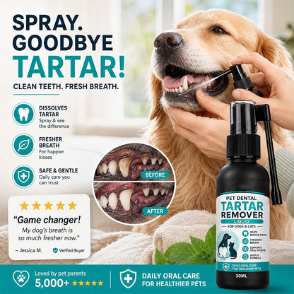 Pet Dental Cleaning Spray for Dogs & Cats
