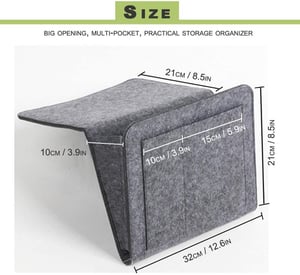 🛏️ Bedside Caddy Organizer | Keep Essentials Close