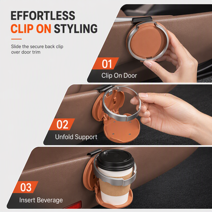 Black Friday Deal Universal Foldable Car Cup Holder Adjustable Auto Drink Moun