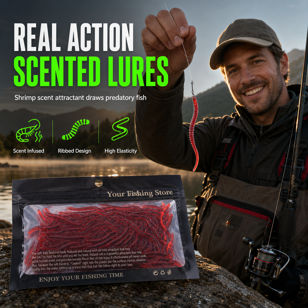 ⏳Limited-time BUY 1 GET 1 FREE⏰Simulation Earthworm Soft Fishing Lures🎣🪱