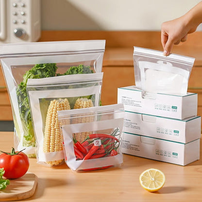 🥡 LIMITED-TIME 50% OFF! 💧 Transparent Food-Grade Double-Seal Bags – Leakproof, Fresh-Keeping, Sturdy ✨